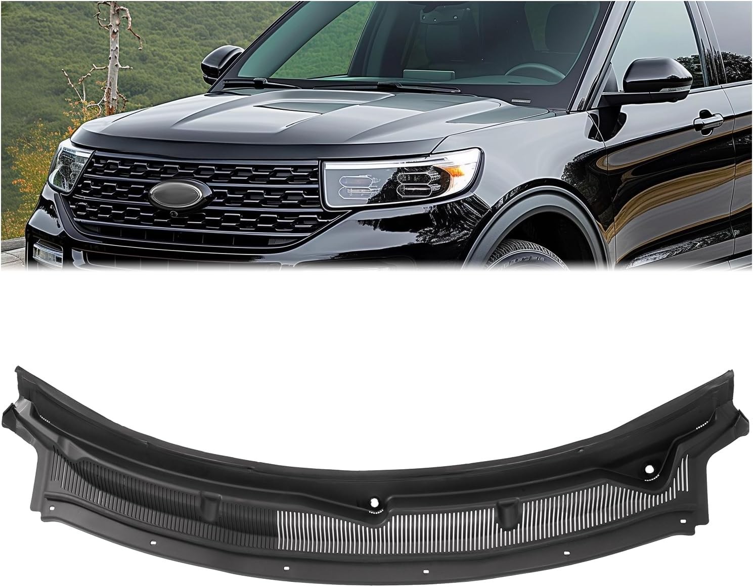 Windshield Wiper Cowl Panel Compatible W/ 11-19 Ford Explorer