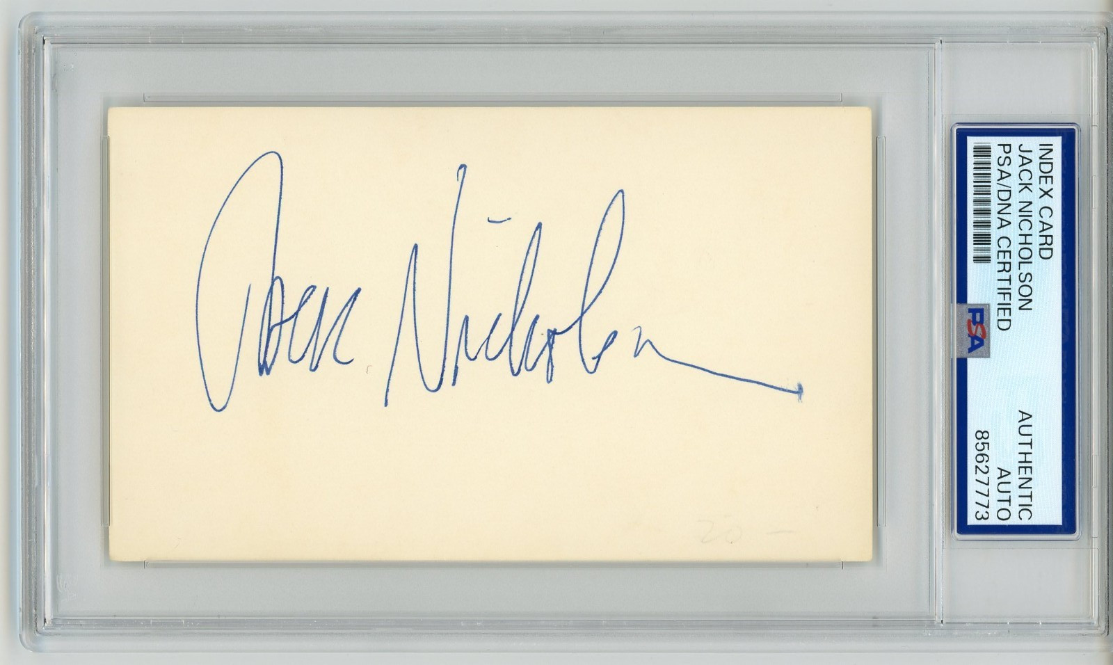 Jack Nicholson ~ Signed Autographed Vintage 1980\'s Index Card ~ PSA DNA Encased