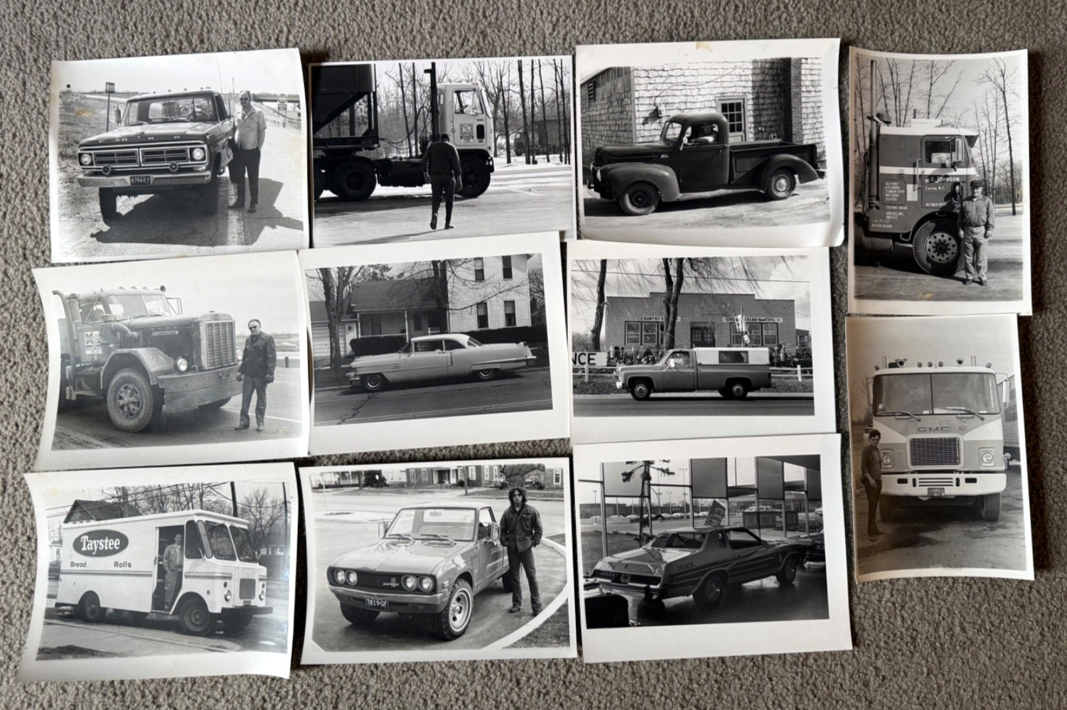 VTG 70s Blue Collar Workers Labor Vehicles Art Photographs Lot - Jeff Blackwell