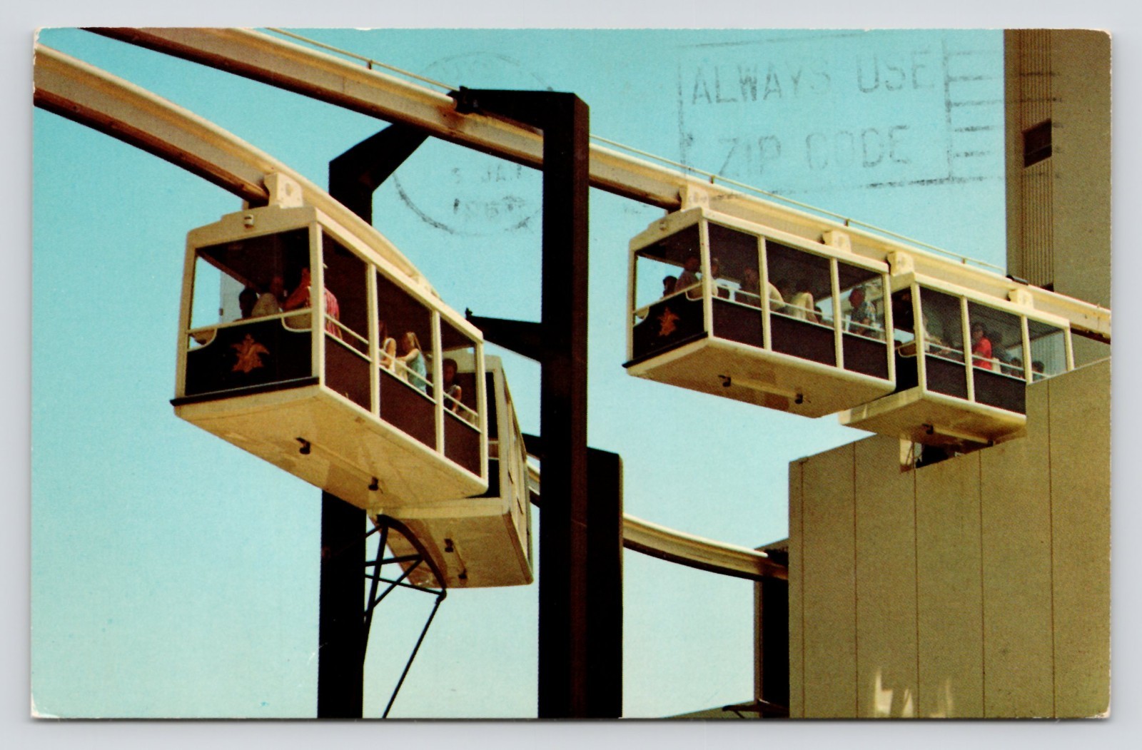 Monorail Tour Bush Gardens Brewery Los Angeles California c1967 Kenmore Postcard
