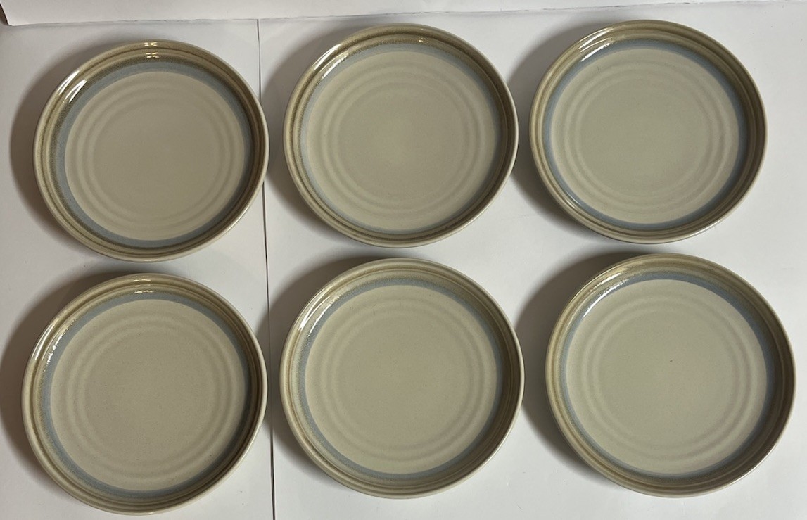 Lot Set of 6 Noritake Stoneware 8603 PAINTED DESERT 8.25