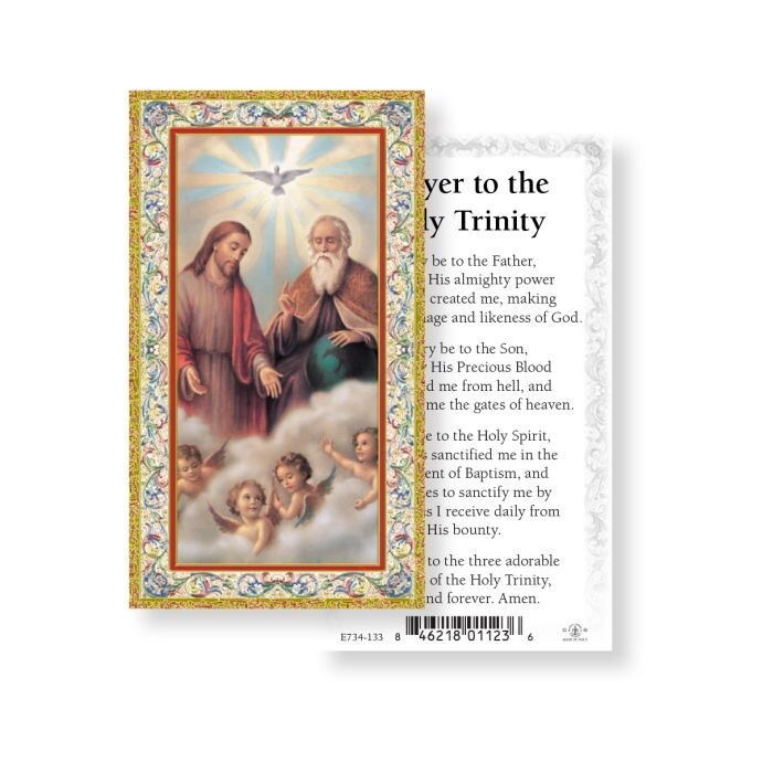 Prayer to Holy Trinity Holy Card (10-pack) with Two Free Bonus Cards Included