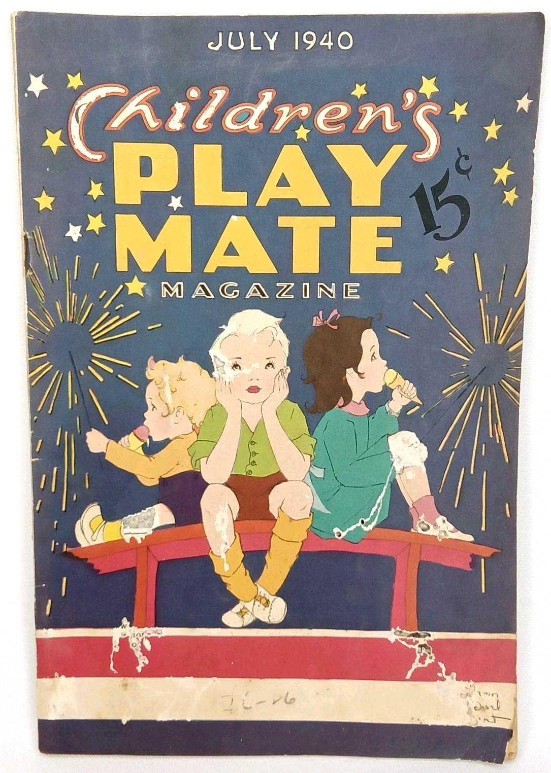 Antique 4th Of July USA\'s 250th Birthday 1940 Children\'s Play Mate New Arrival