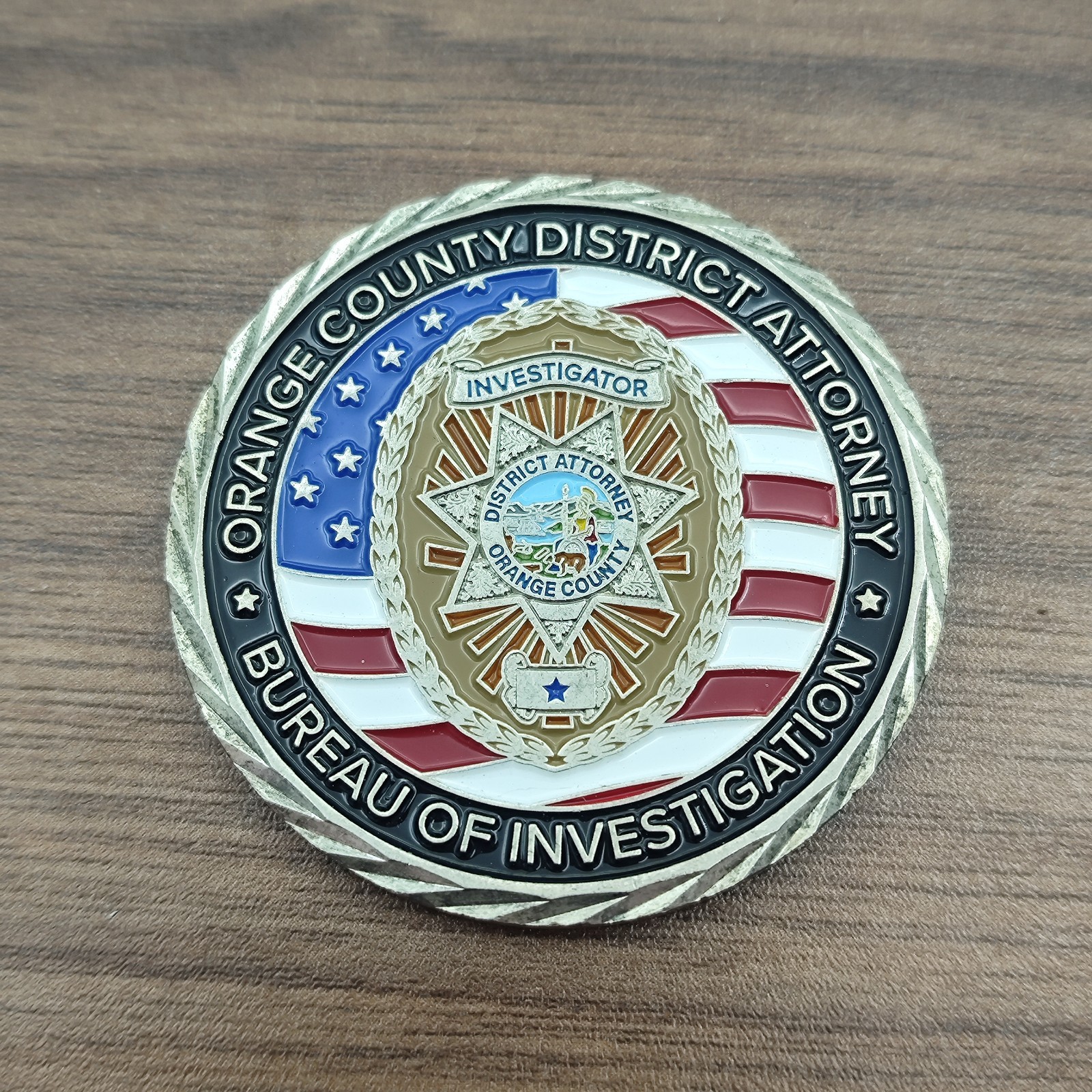 Orange County District Attorney Bureau of Investigation Challenge Coin