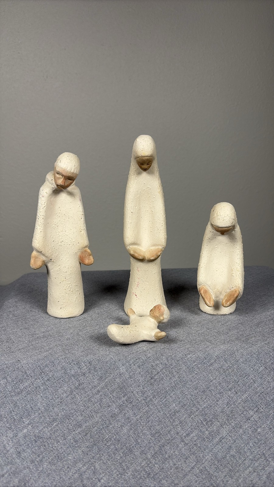 Abbey Press Grail St Meinrad Modernist Nativity Figurine Set 1972 Abbey Press Grail St Meinrad Modernist Nativity Figurine Set 1972