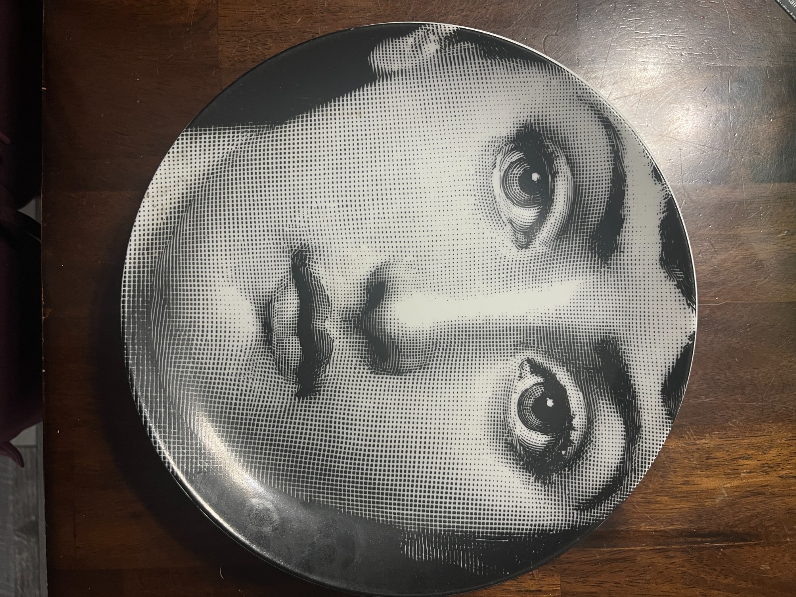 Fornasetti Tema e Variazioni Set 8 Plates Lina Cavalieri Milano Italy
