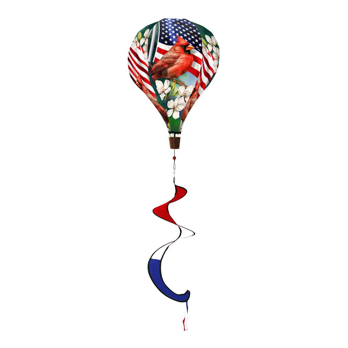 Briarwood Lane Spring American Cardinal Hot Air Balloon Spinner 54x12