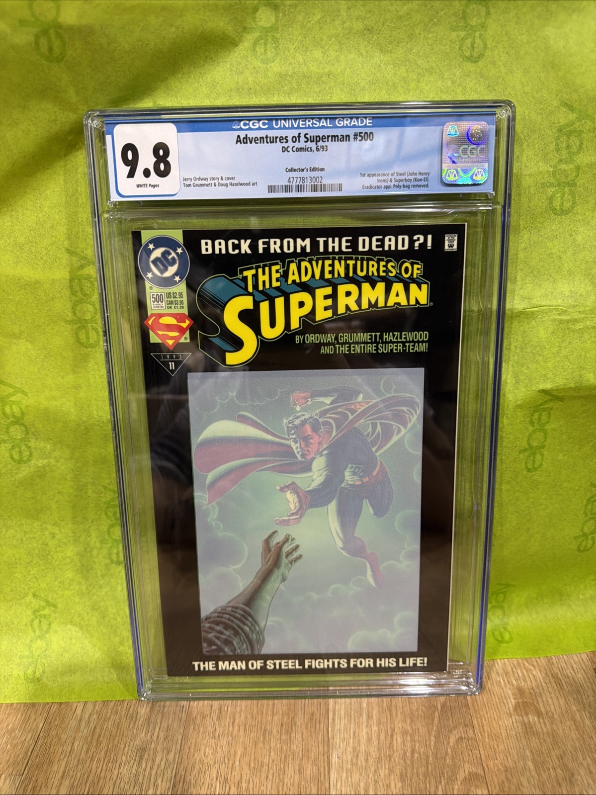 Adventures of Superman #500 CGC 9.8 1993 1st App Steel & Superboy Kon-El KEY