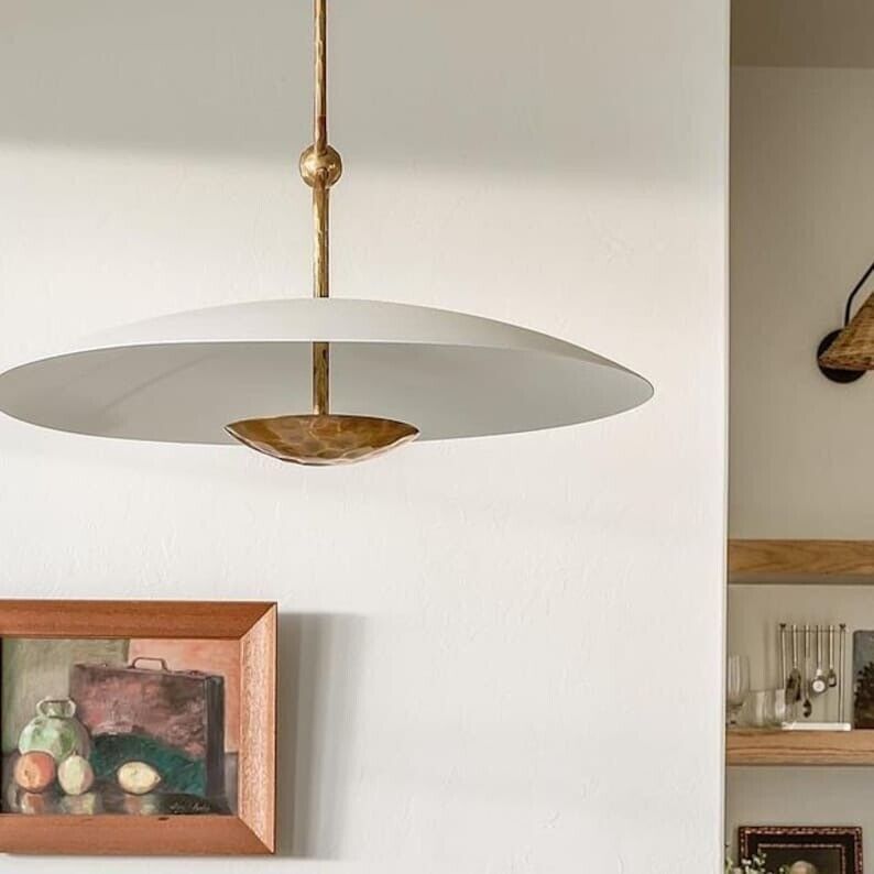 3 light Elegance Brass Dish Chandelier Trending Lighting Piece for Your Home Dec