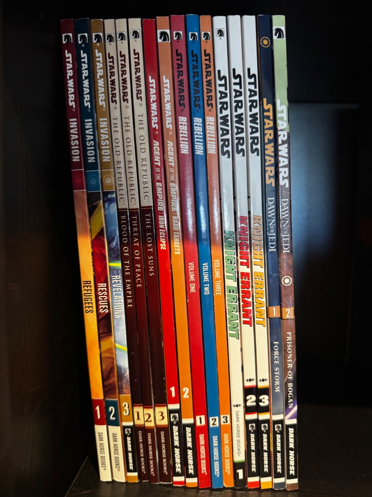 Star Wars Dark Horse Comics TPB Lot of 16 –Invasion, Old Republic, Rebellion etc