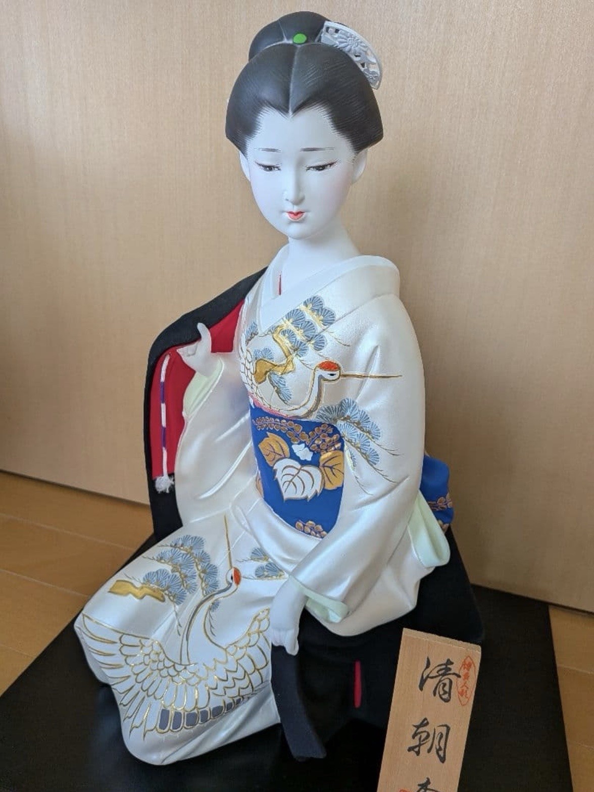 Vintage Japanese Hakata Ningyo Traditional Art Figurine Collectible