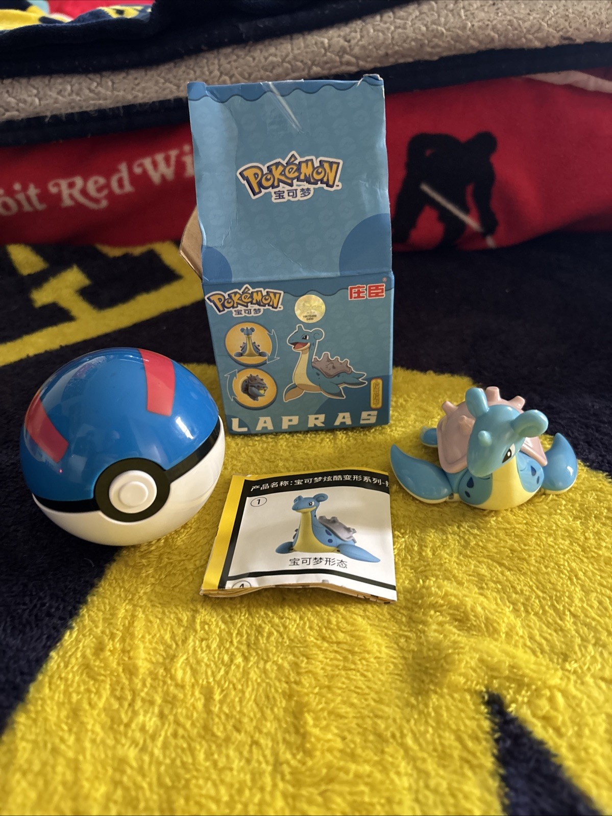 Pokémon Franchise Character Lapras Blue Poké Ball New Sealed With Instructions