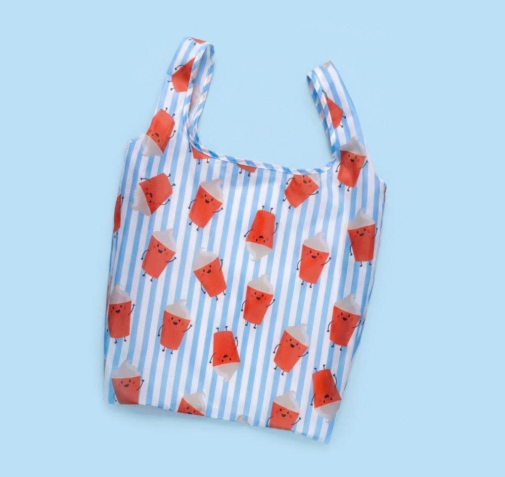 Wendy’s Frosty Tote Bag Limited Drop Reusable Striped Shopper Bag Official Merch