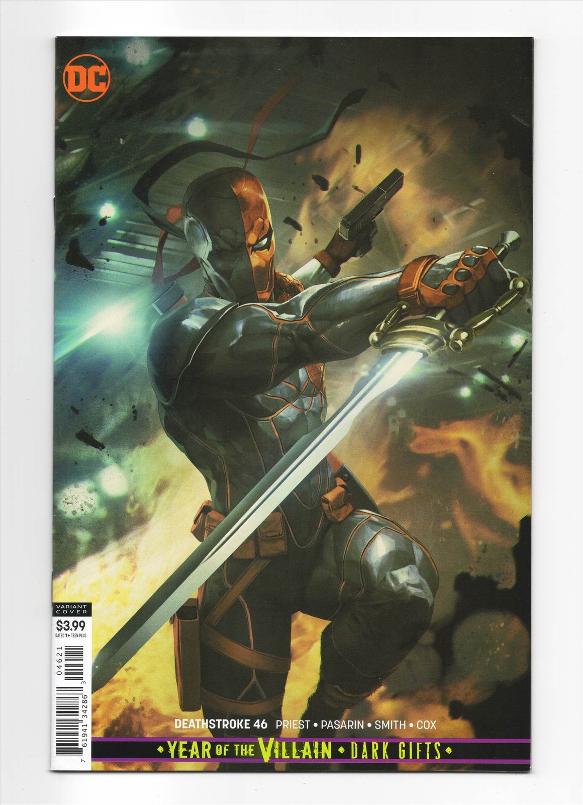 Deathstroke #46 NM+ 2019 Skan Srisuwan Variant Cover B DC Comics