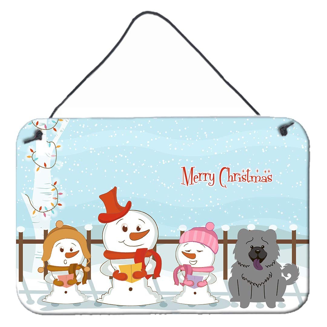 Caroline's Treasures BB2470DS812 Merry Christmas Carolers Chow Chow Blue Metal Caroline's Treasures BB2470DS812 Merry Christmas Carolers Chow Chow Blue Metal