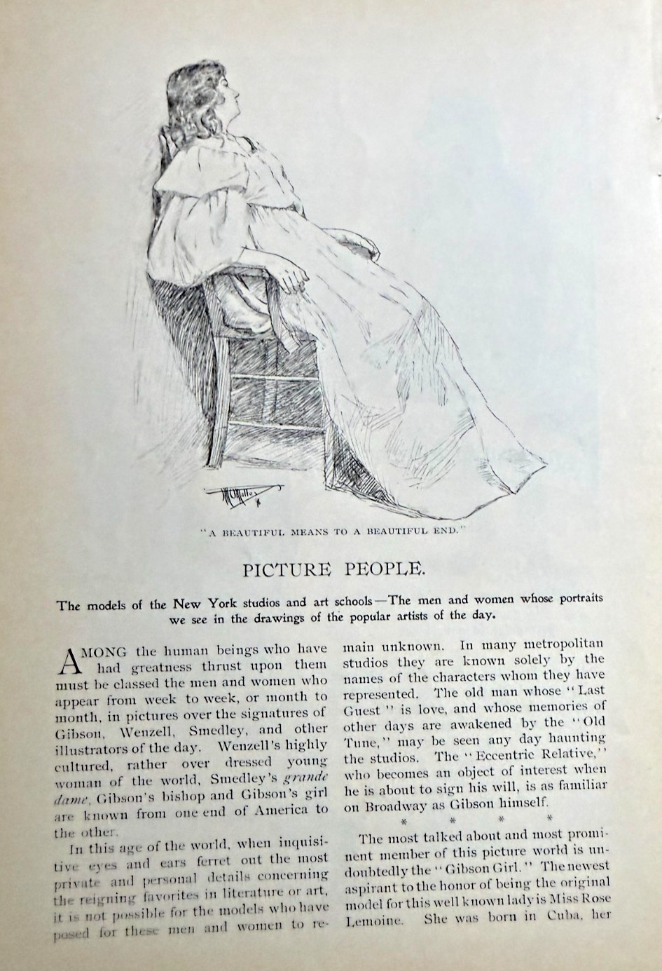 1897 Artist's Models in New York illustrated 1897 Artist's Models in New York illustrated