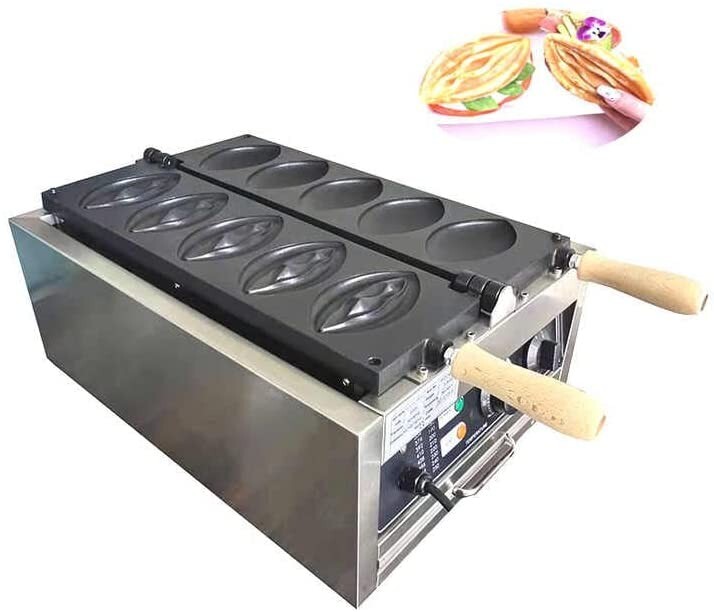 Kolice Commercial Waffle Machine Waffle Maker-Strange Shape,5 Grills
