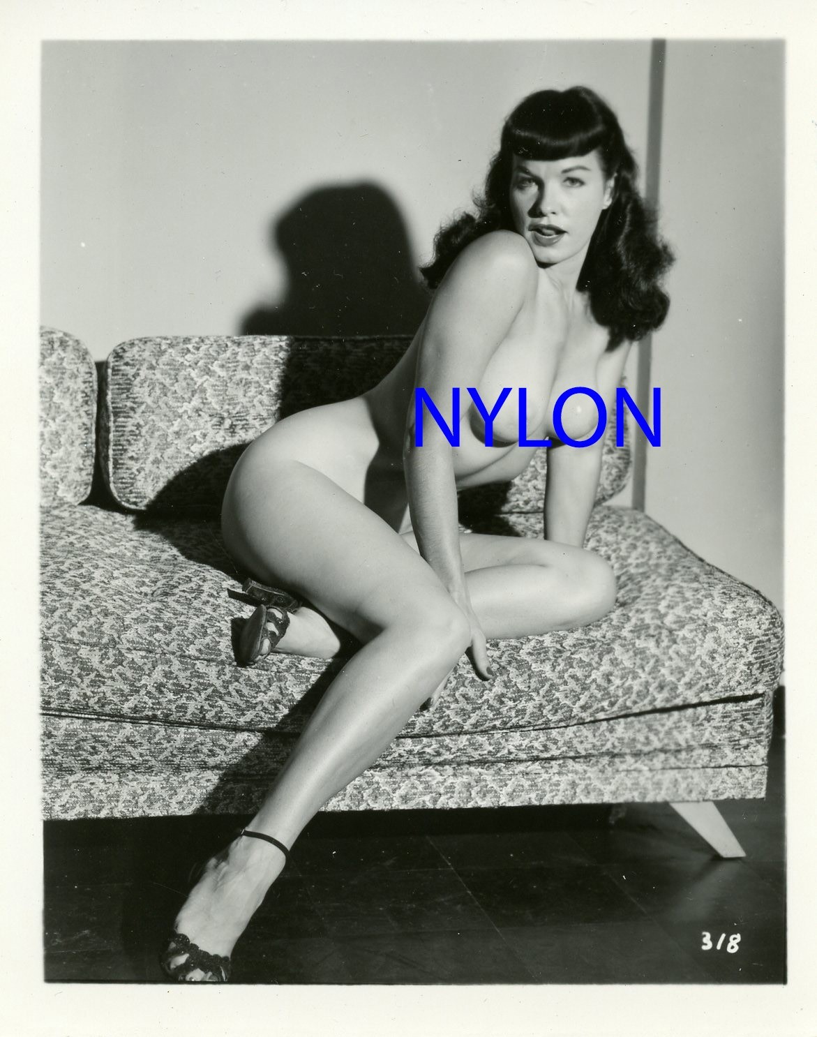 RARE BETTIE PAGE VINTAGE 1950\'s 4 x 5 PHOTOGRAPH