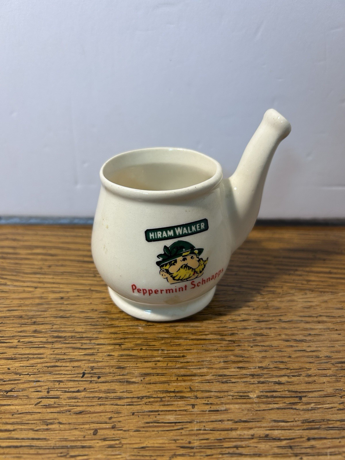 Vintage Hiram Walker Peppermint Schnapps Schnapper Fifle Whistle Ceramic Mug Cup Vintage Hiram Walker Peppermint Schnapps Schnapper Fifle Whistle Ceramic Mug Cup