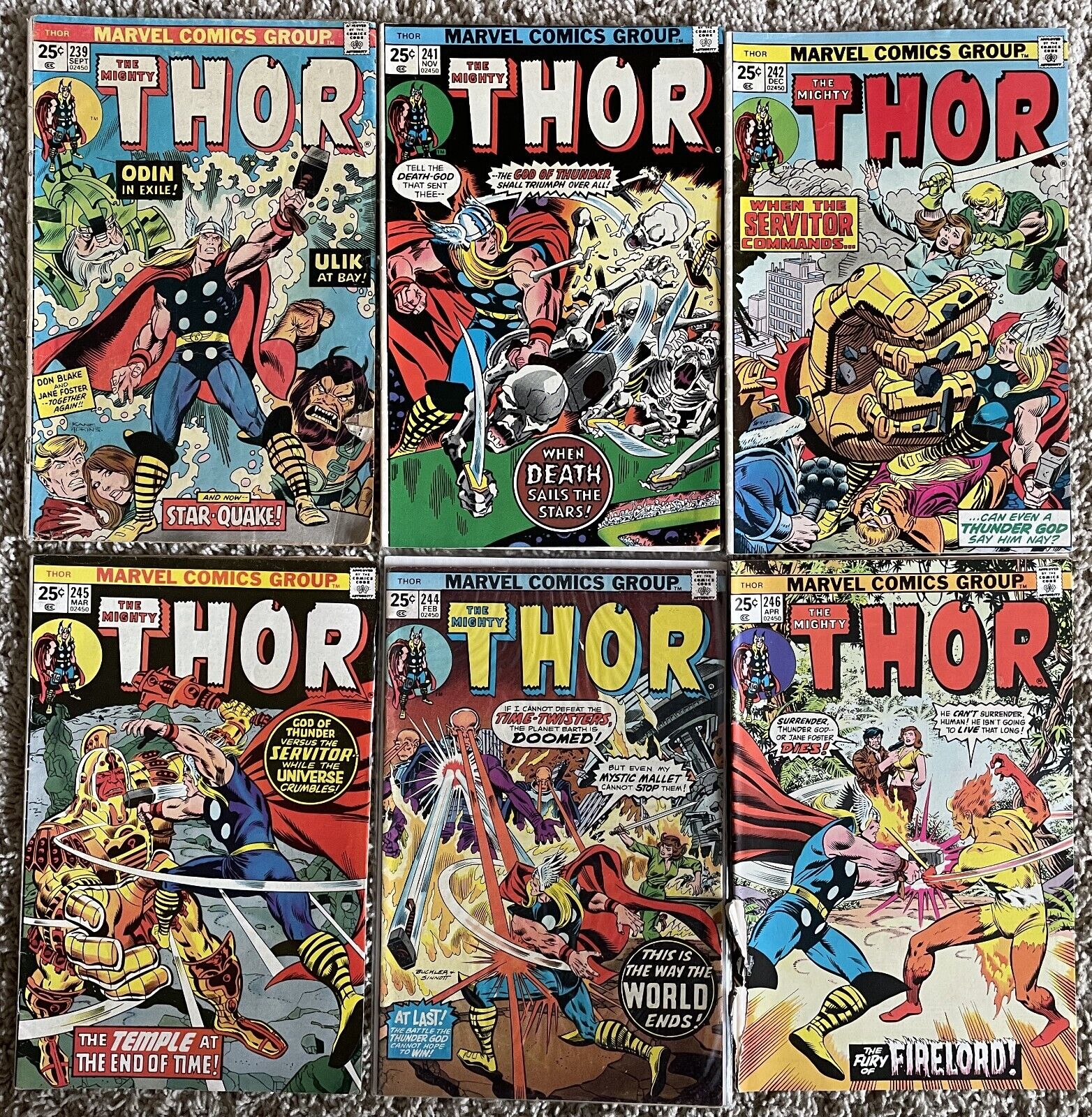Mighty Thor Lot #2 Marvel comic  series from the 1970s
