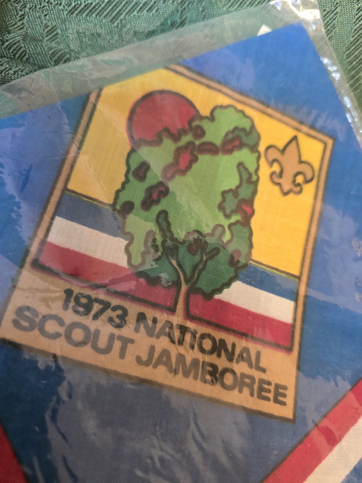 Vintage 1973 Boy Scout BSA National Jamboree Neckerchief New Sealed
