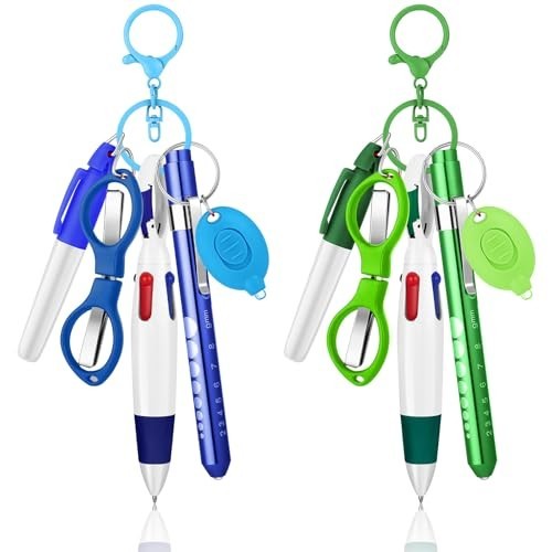 12 Piece Nurse Pen Set: Marker, Light, Ballpoint, Scissors, Flashlight Kit