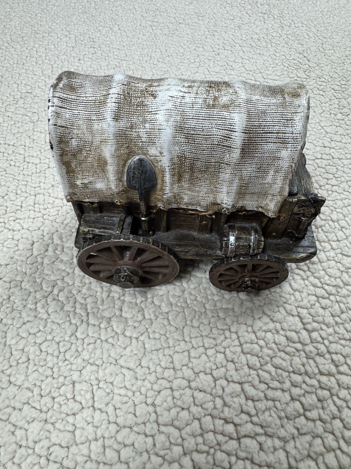 Vintage Ceramic Old Western Covered Wagon Chuck Wagon Pioneer Decor 6