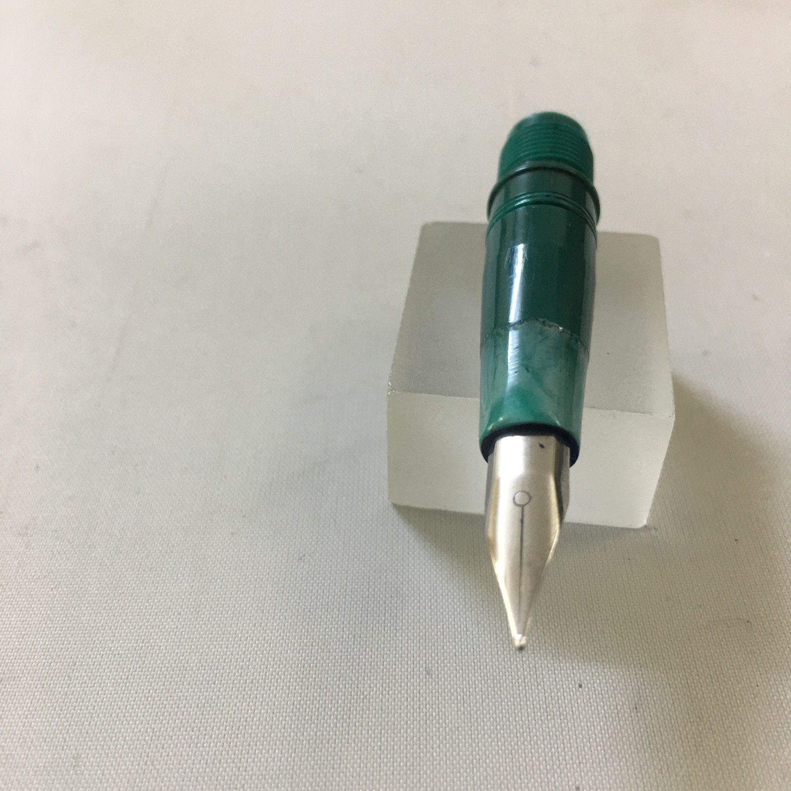 Waterman Part only;Steel Fine nib Green grip France