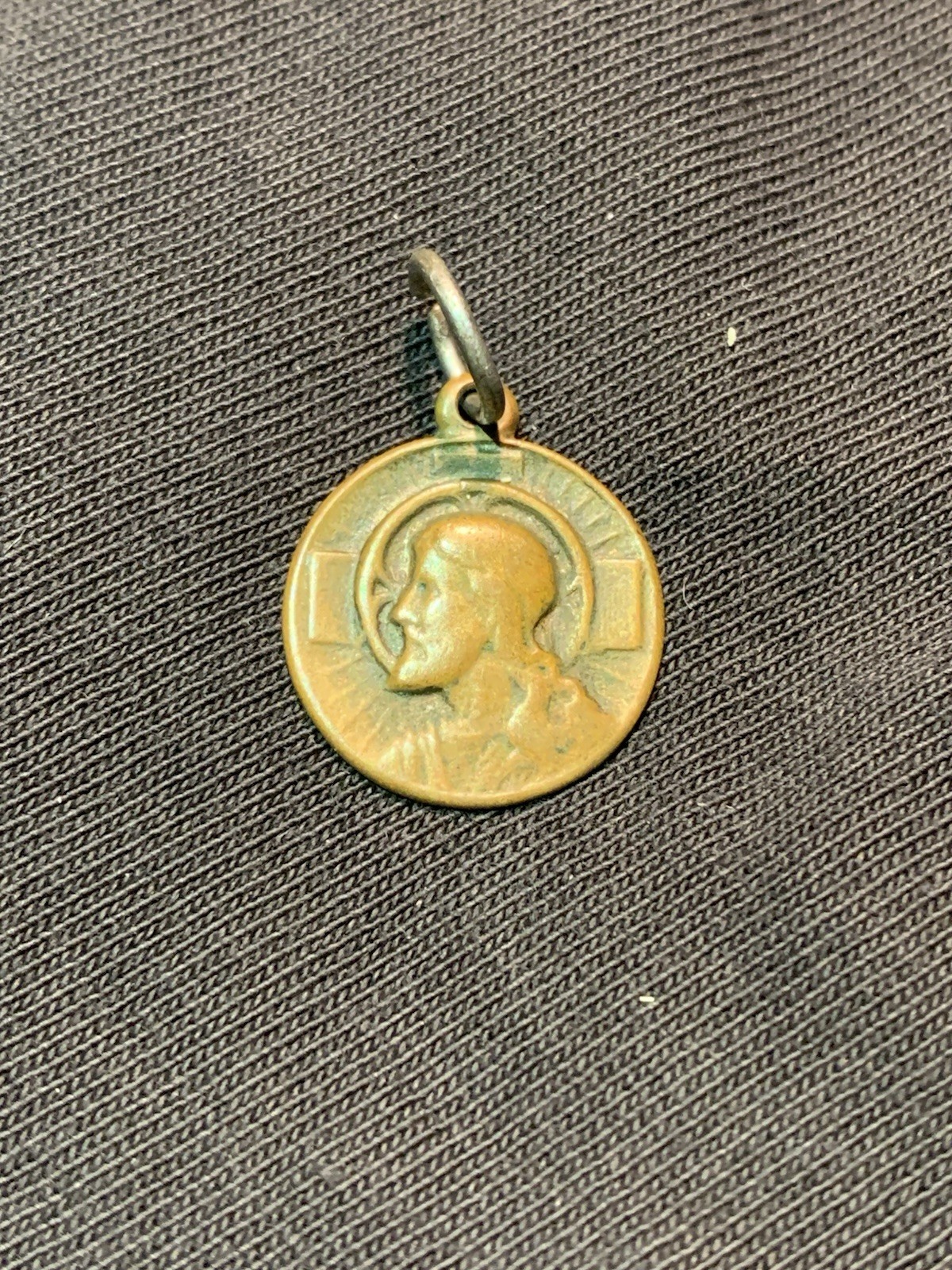 Vintage I Am Polish National Catholic Jesus Religious Medal
