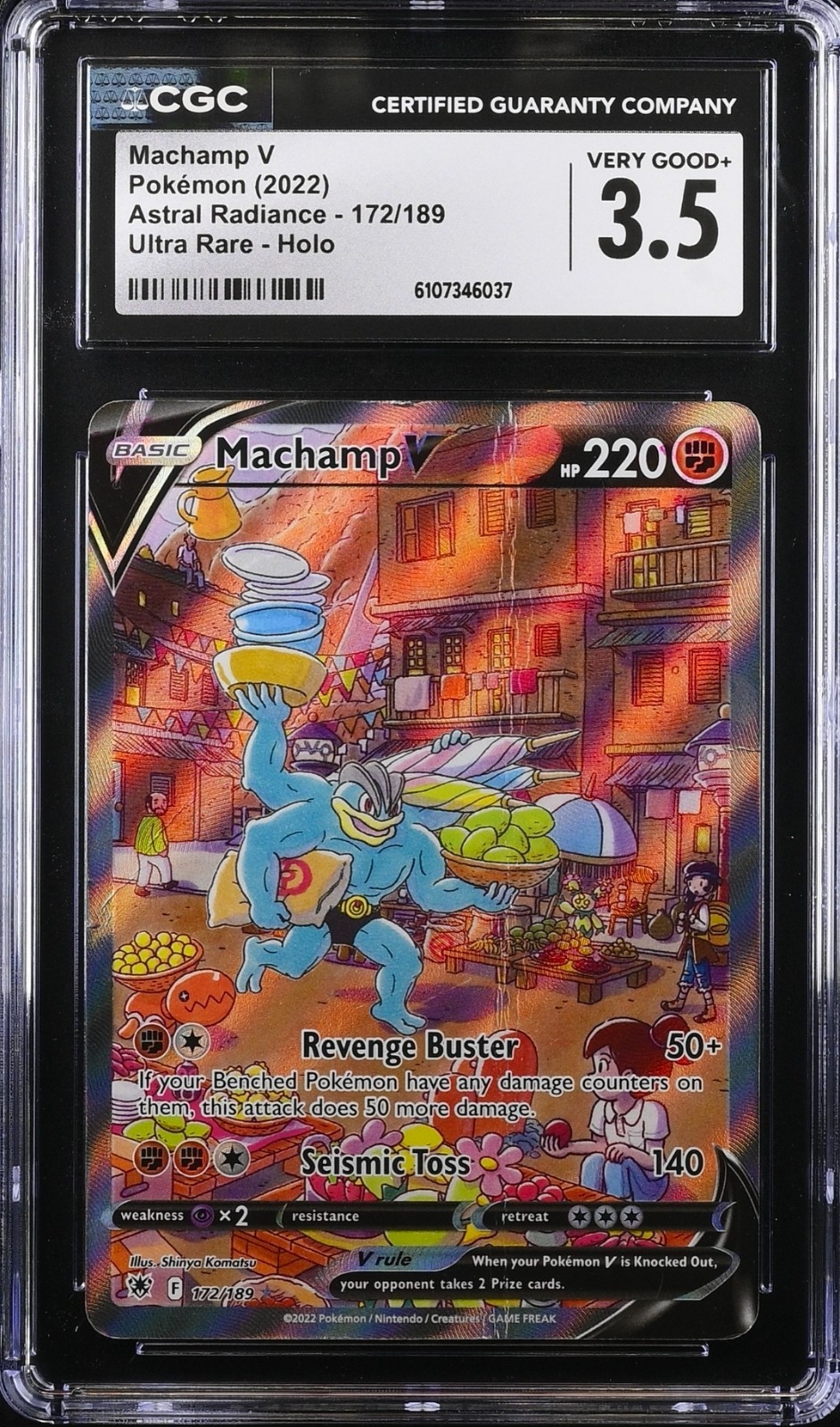 Pokemon 2022 Machamp V #172 Ultra Rare Holo - Astral Radiance - CGC 3.5 💥💪4️⃣ Pokemon 2022 Machamp V #172 Ultra Rare Holo - Astral Radiance - CGC 3.5 💥💪4️⃣
