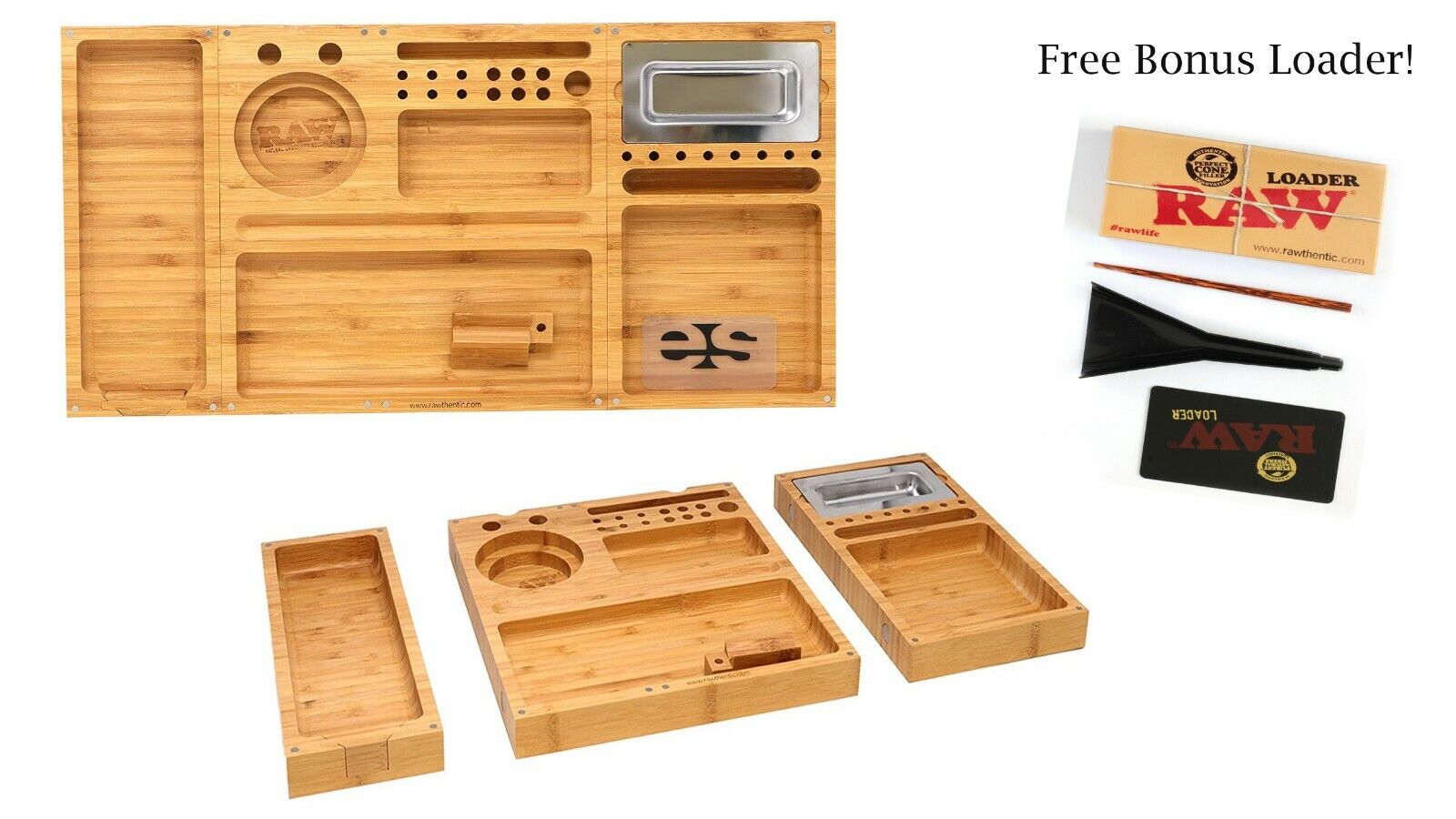 RAW - Rolling Bamboo Tray + FREE *KING LOADER*