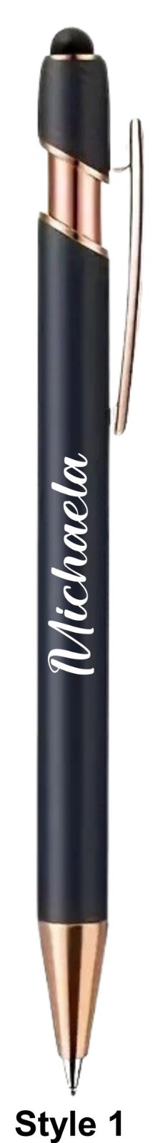 Personalized Ballpoint Pen with Stylus Custom Laser Engraved Logo Name Company