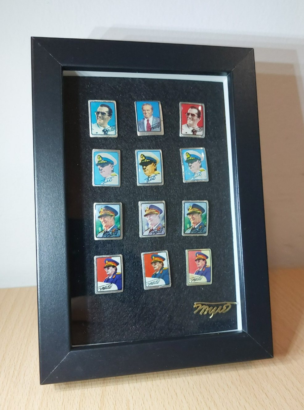 Josip Broz Tito – Framed Yugoslav Badge Collection