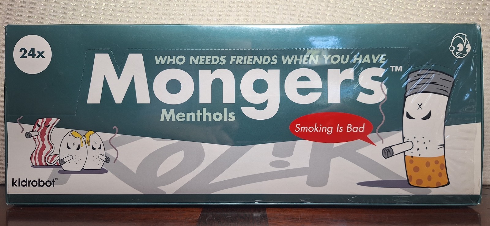 Kidrobot Frank Kozik Mongers Menthols Factory Sealed Case Box 24 Blind Boxes