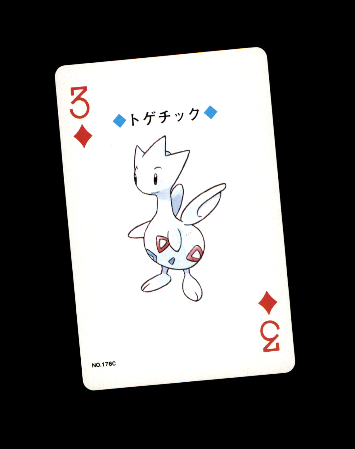 Togetic No.176 3 Diamonds Pokemon Silver Poker Lugia Back Japanese 1999 NM