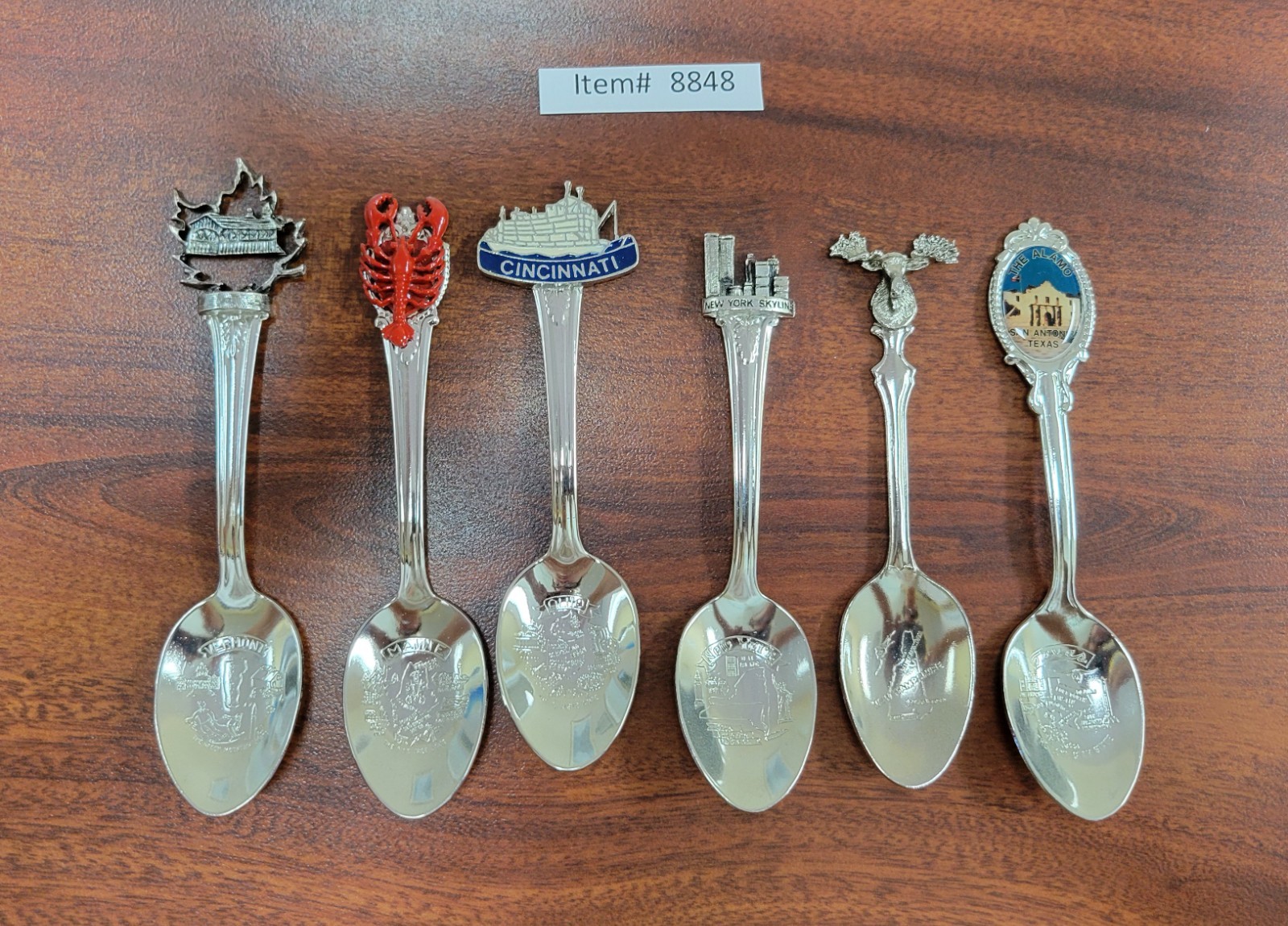 Souvenir Spoons Collectibles - Item #8848 - Various US States
