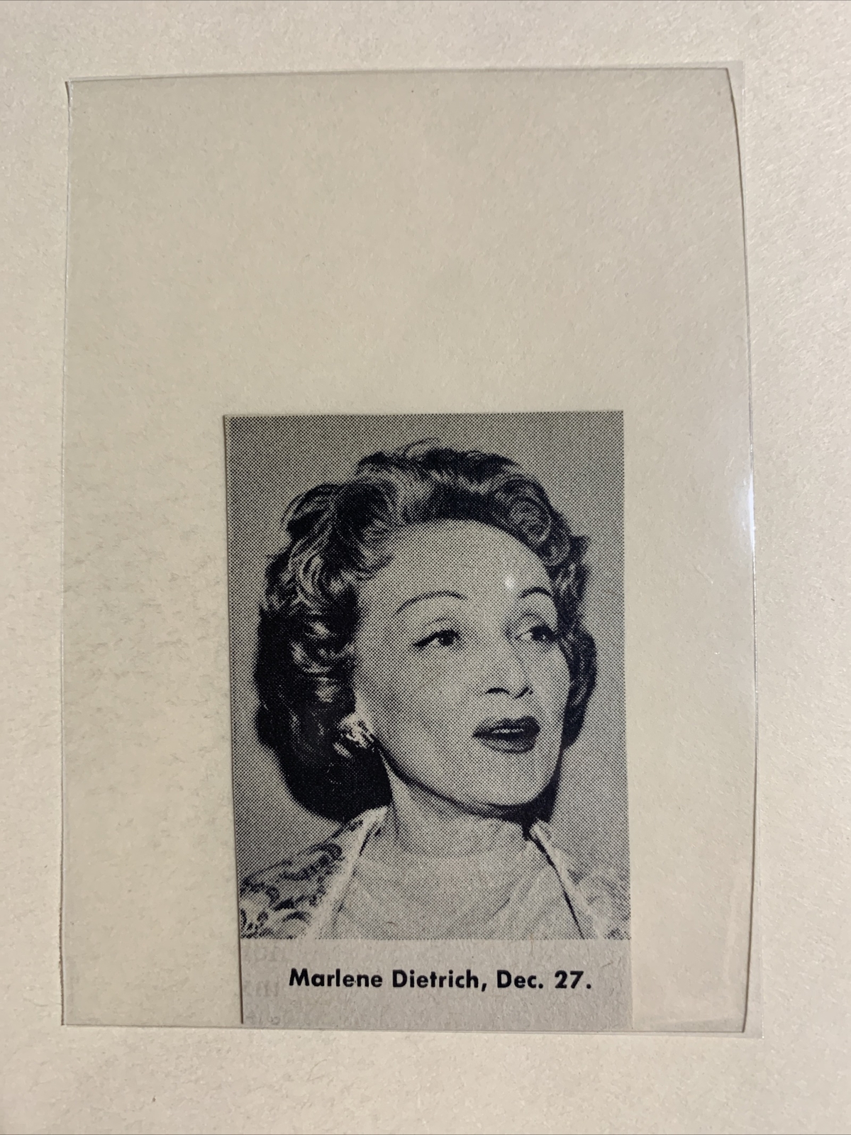 Marlene Dietrich Birthday 1960 TV Panel RARE