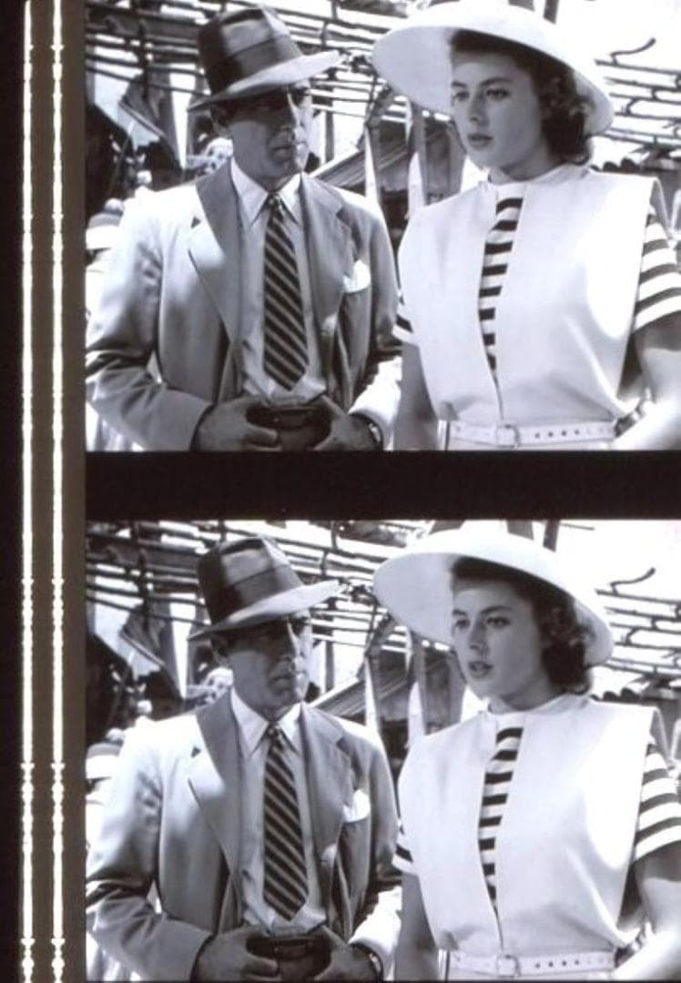 Casablanca 35mm film 5 consecutive frames Ingrid Bergman Ilsa