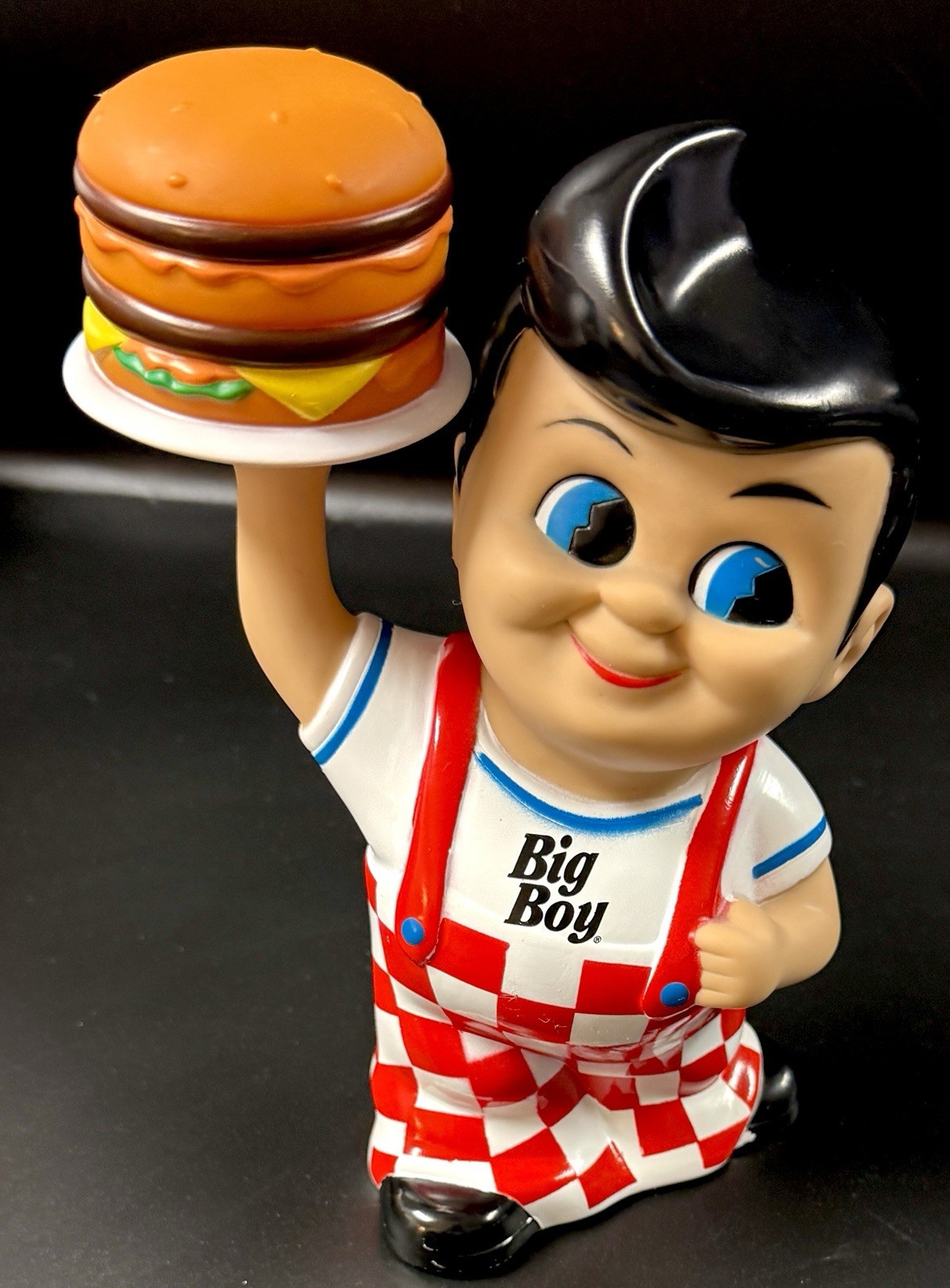 Shoney’s Vintage Bob's Big Boy 8 Plastic Rubber Bank with Original Stopper