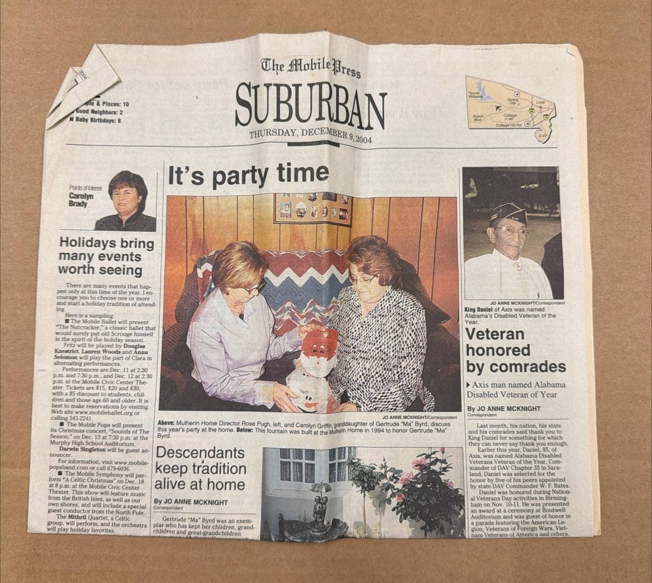 The Mobile Press Suburban Newspaper December 9 2004 Mobile Alabama Mulherin Home