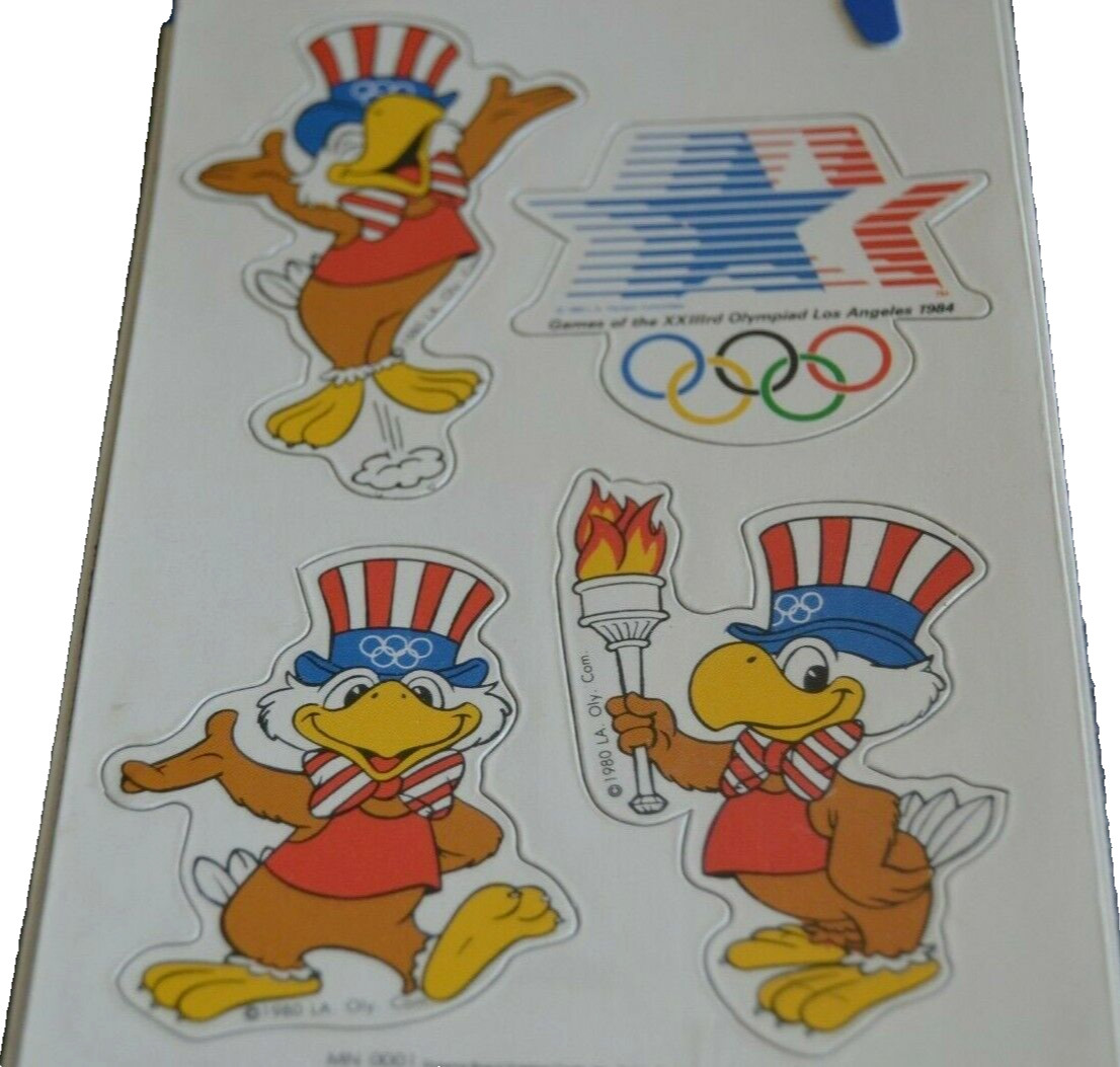 OLYMPIC Magnets Sam The Eagle LOS ANGELES Olympic FLAME NOS Sealed Vintage 1984 OLYMPIC Magnets Sam The Eagle LOS ANGELES Olympic FLAME NOS Sealed Vintage 1984