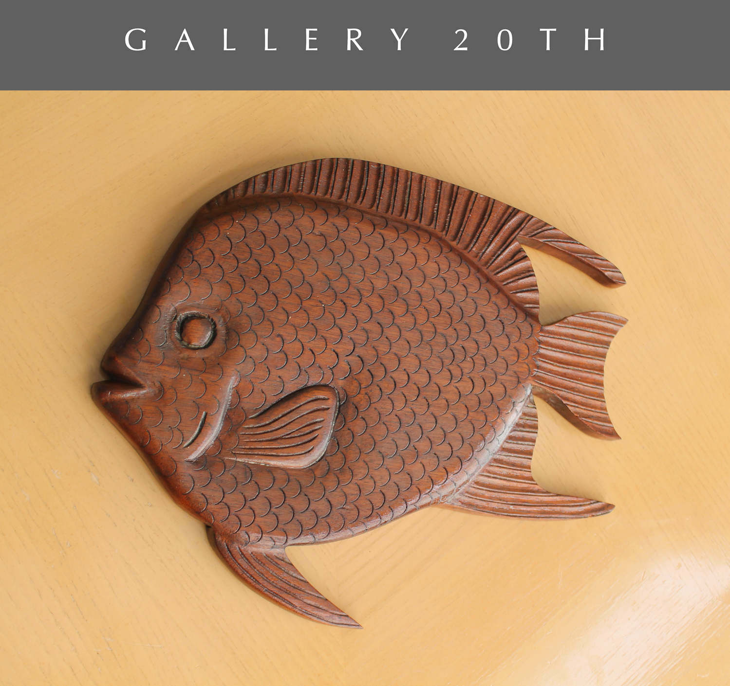 SUPERB WOOD FISH WALL ART VTG ART ATOMIC AGE DECOR 50S 60S MID CENTURY MODERN