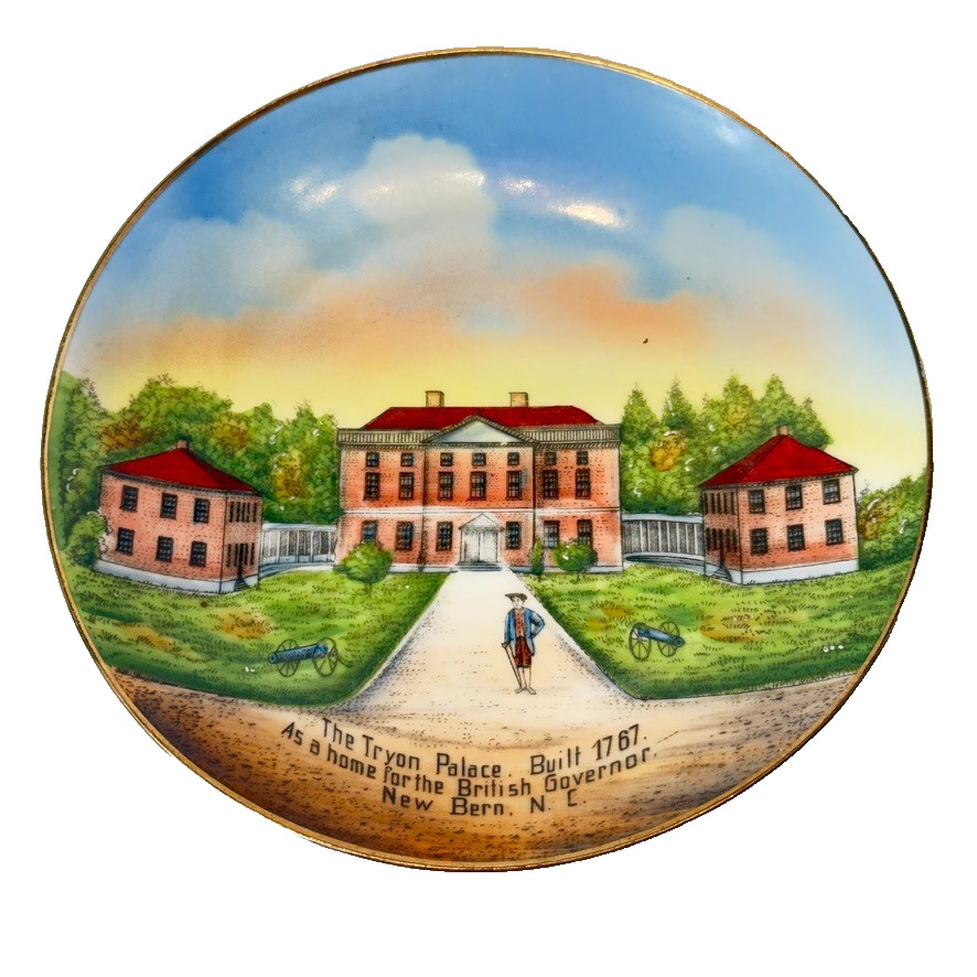 TRYON PALACE - NEW BERN NC NORTH CAROLINA  Souvenir Porcelain CHINA PLATE