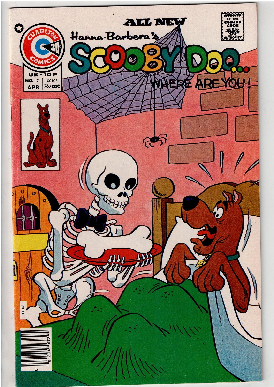 SCOOBY-DOO #7 (1976) VFNM RARE HIGH GRADE CHARLTON