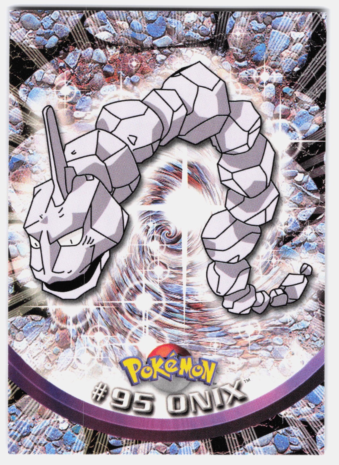 Onix Base Topps Pokemon TV Animation Edition Series 2 95 NM Onix Base Topps Pokemon TV Animation Edition Series 2 95 NM