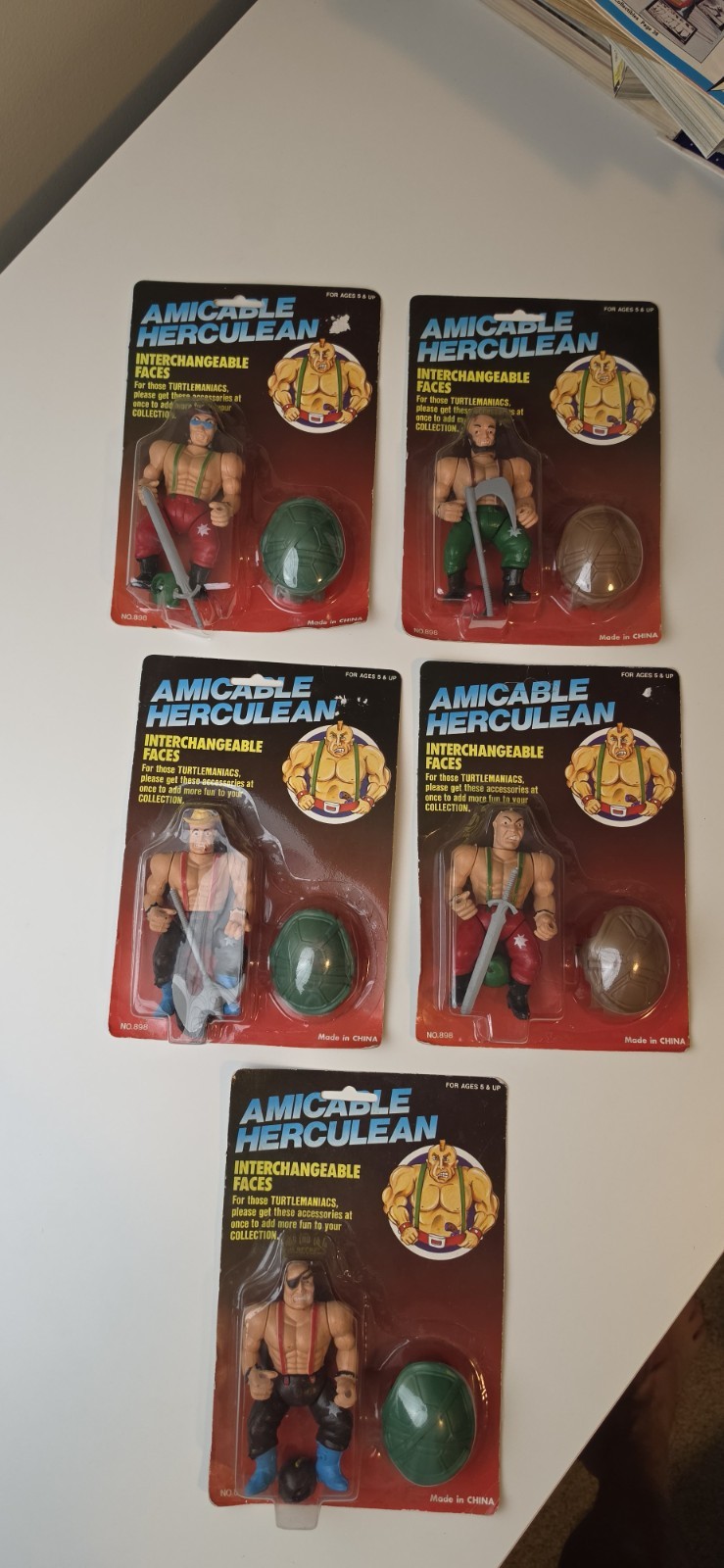 Vintage Galaxy Fighters Warriors Amicable Herculean MOTU TMNT KO bootleg