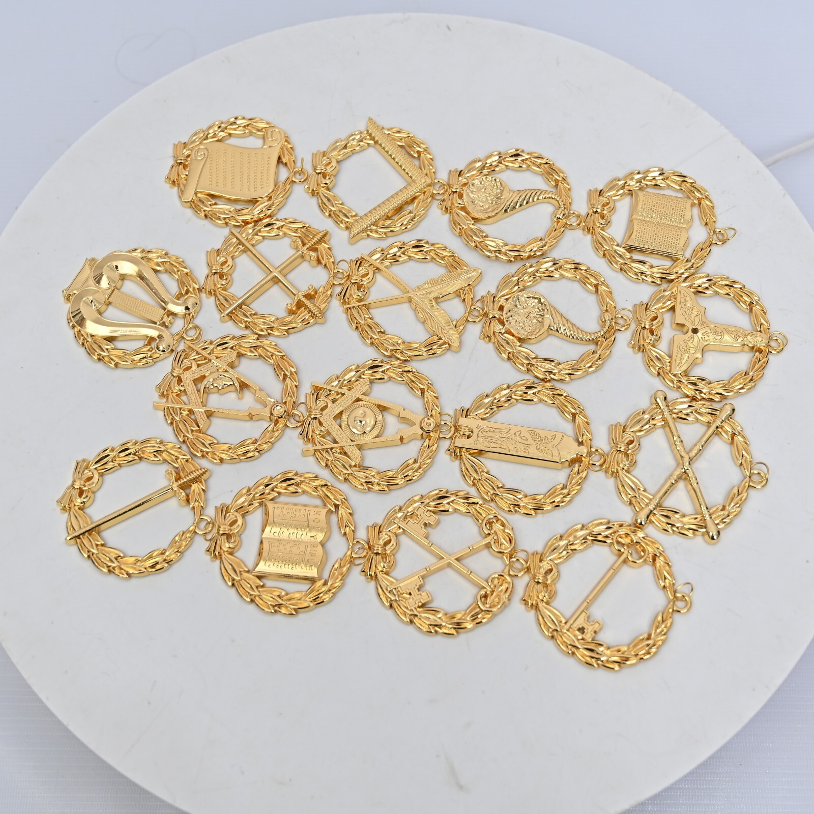 MASONIC GRAND LODGE OFFICER JEWELS, MASONIC GL JEWELS SET