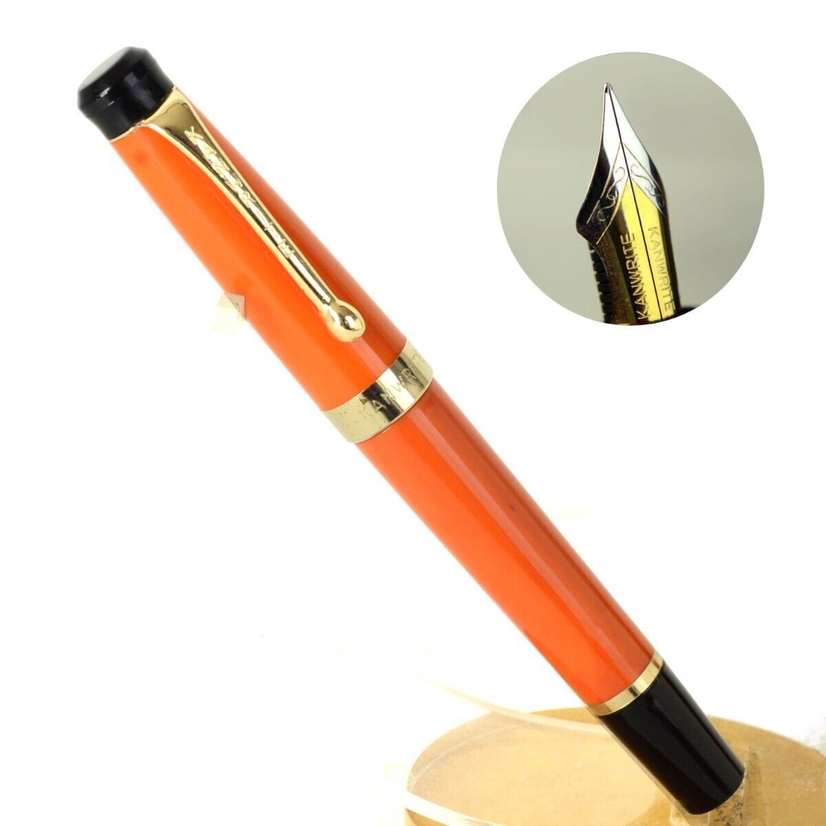 fountain pen piston filler with full flex dualtone M nib -  Kanwrite heritage 