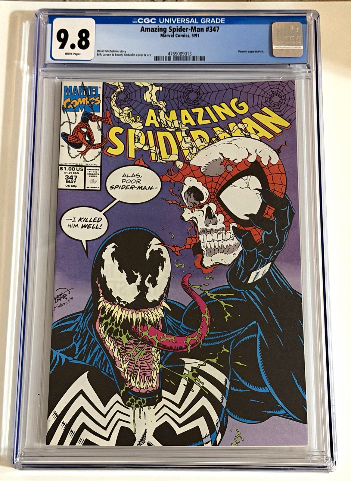 Marvel Amazing Spider-Man #347 CGC 9.8 White Pages (1991)