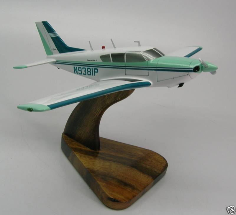 Pa-24 Comanche Piper PA24 Airplane Desktop Wood Model  Regular